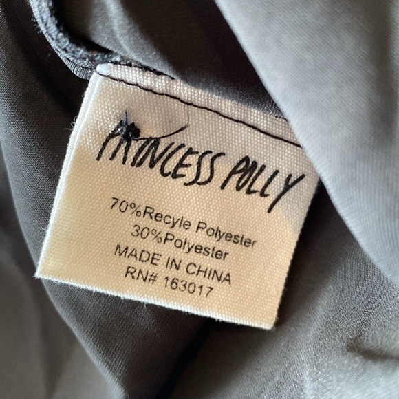 NWOT Princess Polly Bodeni Long Sleeve Button Down Black Mini Dress Size 2 - Picture 14 of 15